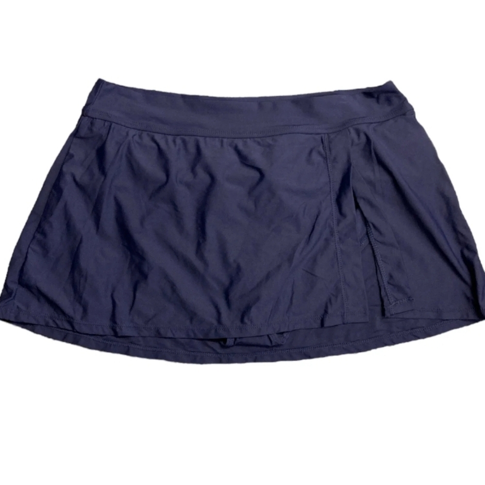 NWT Anne Cole Limited Edition Ladies Banded Side Slit Skirted Swim Bottom